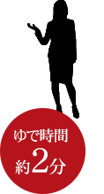 ゆで時間約2分