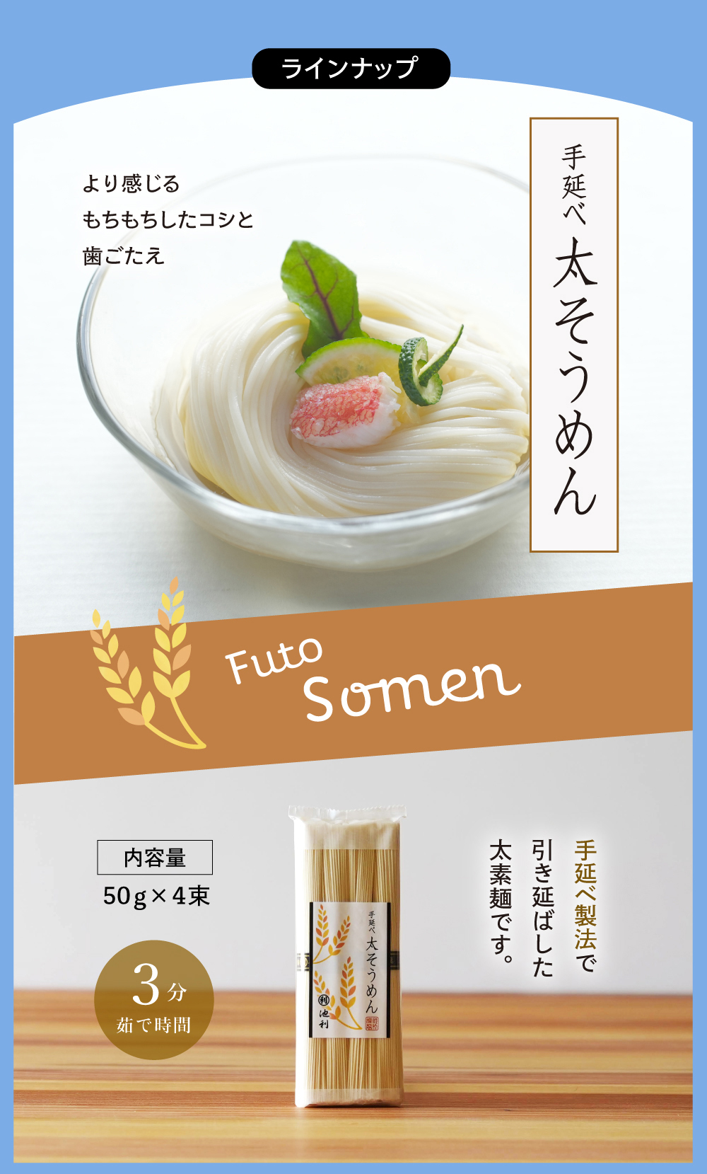 ラインナップ　太そうめん