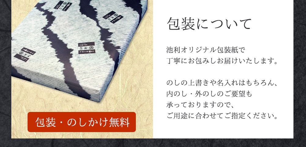 包装について