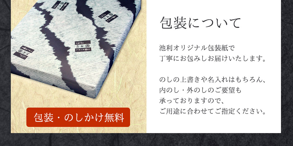 包装について