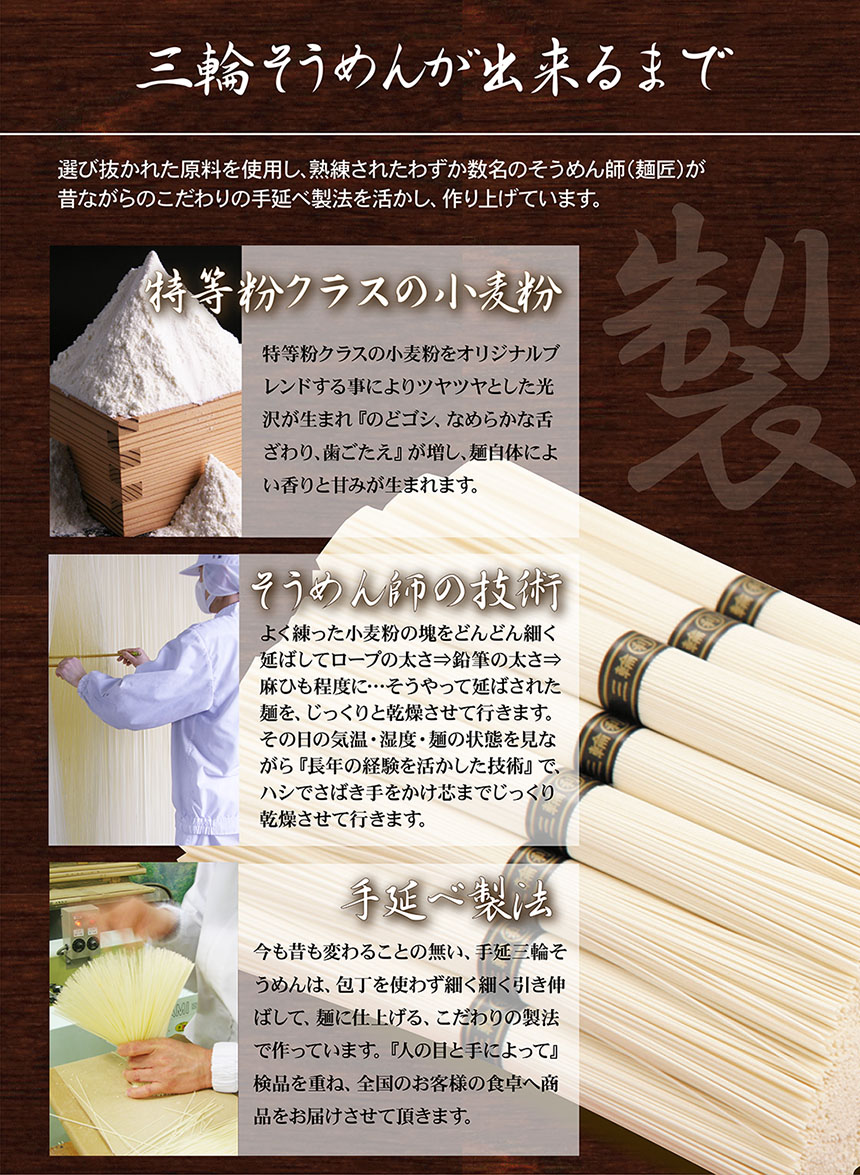 三輪そうめんが出来るまで