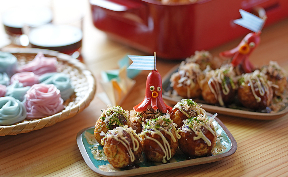 そうめんたこ焼き